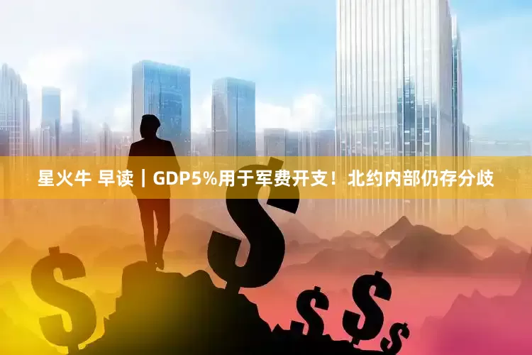 星火牛 早读｜GDP5%用于军费开支！北约内部仍存分歧