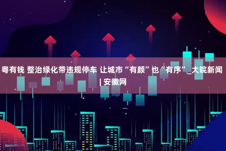 粤有钱 整治绿化带违规停车 让城市“有颜”也“有序”_大皖新闻 | 安徽网